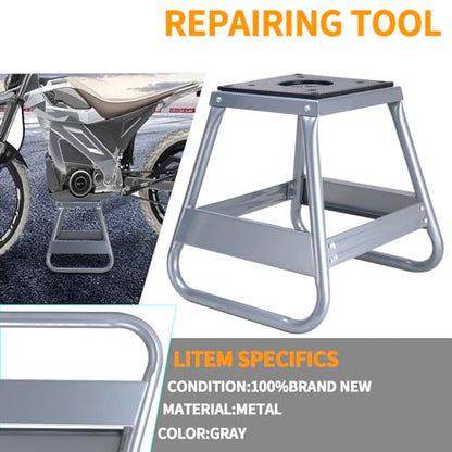 Motorcycle Dirt Bike Panel Stand Moto Maintenance Hoist Lift Jack Removable Trail Motocross Stand