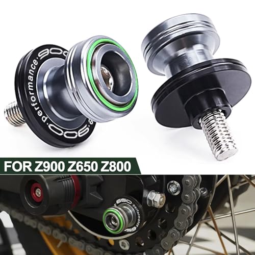 Motorcycle CNC M8 Rear Slider Stand Screw Swingarm Spools accessories, For Z900 Z900RS Z800 Z650 Z650RS 2023 2024 (Blue-900) - color: Blue-900