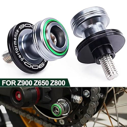 Motorcycle CNC M8 Rear Slider Stand Screw Swingarm Spools accessories, For Z900 Z900RS Z800 Z650 Z650RS 2023 2024 (Blue-900) - color: Blue-900