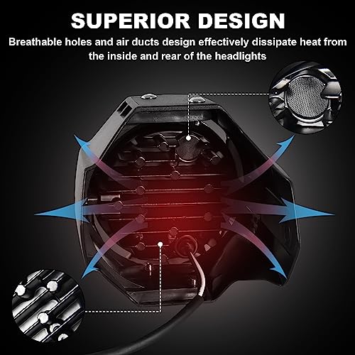 LED Auxiliary Lights Set for Versys-X300, Adjustable Front LED Driving Light Fog Light with Bracket for Kawasaki Versys-X300 2017-2023 Versys-X300 ABS 2017-2026, Replace #99994-0996