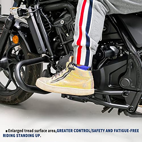 Motorcycle CMX1100 CM1100 Wide Foot Pegs Pedal 21-24, Aluminium Foot Rest Footrest Footpeg Extension Enlarge Step Board Extender for H.onda Rebel CMX 1100 CM 1100 2021 2022 2023 2024