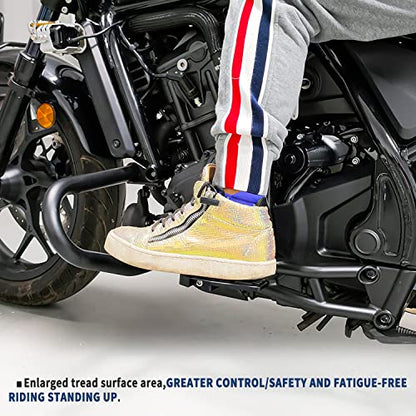 Motorcycle CMX1100 CM1100 Wide Foot Pegs Pedal 21-24, Aluminium Foot Rest Footrest Footpeg Extension Enlarge Step Board Extender for H.onda Rebel CMX 1100 CM 1100 2021 2022 2023 2024