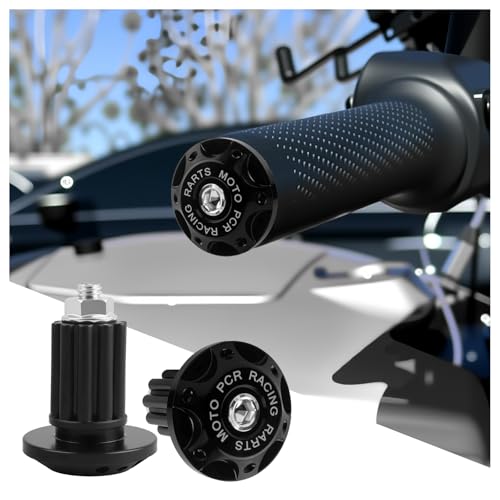 2026 New 2PCS Motorcycle Bar Ends Plugs,Anti-Scratch Handlebar End Plugs Fit 22 mm(7/8") Handlebars Grips,Universal Aluminum Alloy Handlebar End Caps Motorcycle Parts