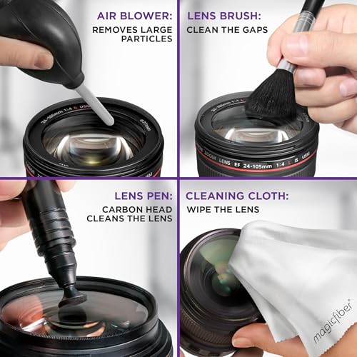 Altura Photo Camera Cleaning Kit - Lens Cleaner Spray, Brush, Pen, Blower, Microfiber Cleaning Cloths, Tissue Wipes for Canon Nikon Sony Fuji Olympus Pentax Sigma Tamron DSLR & Mirrorless Cameras - style: w/ 2 oz. Altura Photo Cleaning Solution