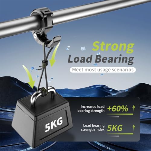 LOKTENWO Aluminum Alloy Motorcycle Helmet Hook Holder, Foldable Handlebar Hooks Dirtbike Helmet Hanger Suitable for Hanging Keys, Gloves, Luggage