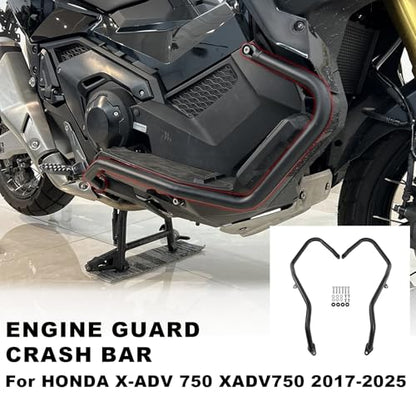 Motorcycle XADV 750 Engine Guard Highway Crash Bar Compatible with Honda X-ADV 750 2021 2022 2023 2024 2025 2026 Bumper Gas Tank Falling Protector (Matte Black) - color: Matte Black
