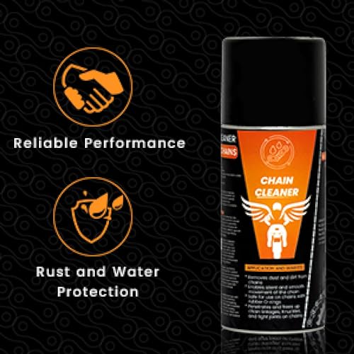 GRAND PITSTOP Chain Cleaner/Degreaser Spray for Motorcycle Cleaning - Motorcycle Cleaner for On and Off-Road for All Bikes (160 ml) - size: 5.64 Ounce (Pack of 1)