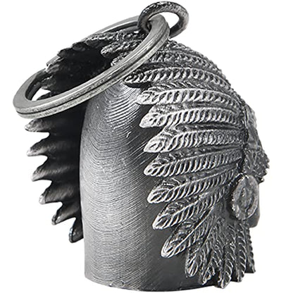 Dream Apparel Motorcycle Bell Guardian Angel Drive Away Gremlin, Biker Bell for Men Women Rider Riding, Good Luck Gift - color: Native W/ Black Eyes