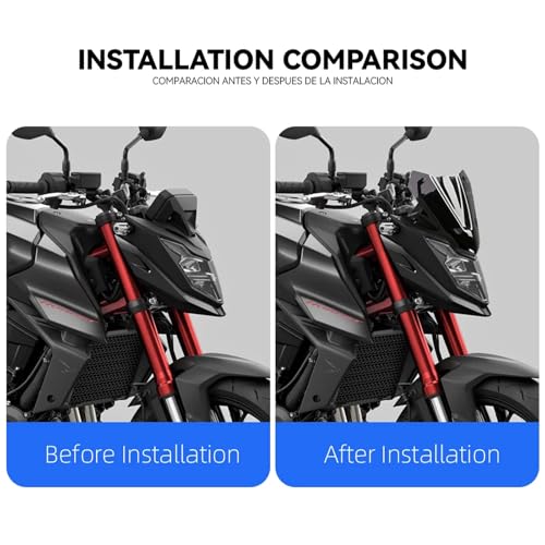 for Honda CB 750 Hornet CB750 Hornet 2023 Motorcycle Windshield Wind Deflector Cover Smoky Black Windscreen Shield Fairing Spoiler Protector