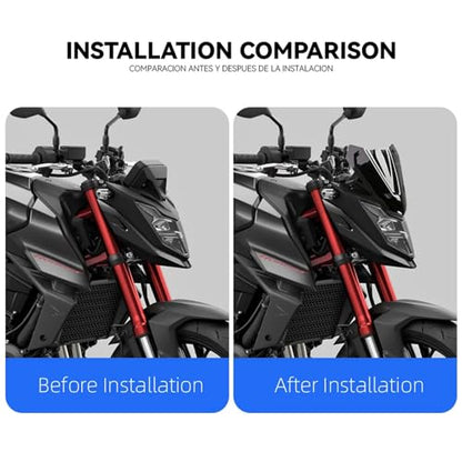 for Honda CB 750 Hornet CB750 Hornet 2023 Motorcycle Windshield Wind Deflector Cover Smoky Black Windscreen Shield Fairing Spoiler Protector