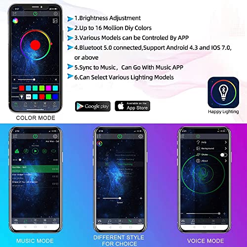 8 Pods Rock Lights, RGB LED Rock Lights APP Control Music Mode Multilcolor Waterproof Underglow kit for Trucks Car ATV UTV RZR SUV - size: 8 Pods Rock Light