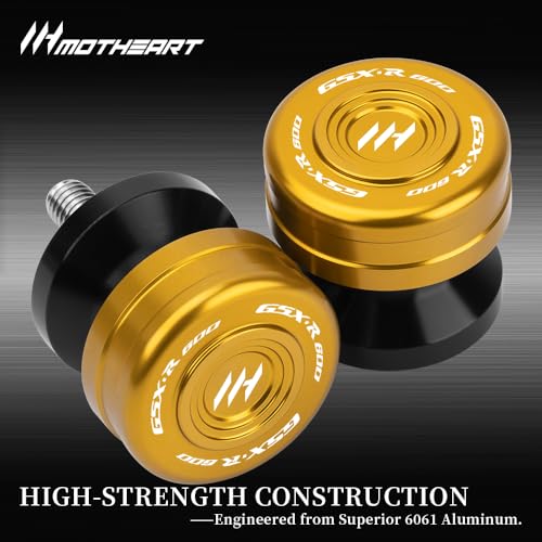 M8 Motorcycle Swingarm Sliders For GSX-R600 1992-2026 GSX-R 600Z 2022-2026 Swingarm Spools CNC Aluminum Heavy-Duty gsx-r 600 600z Accessories (Gold) - color: Gold