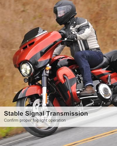 ULZOZN Fog Light Wire Harness Fit for Harley Davidson CVO 2023.5-Later Street Glide CVO/ST Road Glide 2024, Wiring Harness Fit for Baja s1/S2/Squadron Pro/Sport, Universal - style: With Terminals