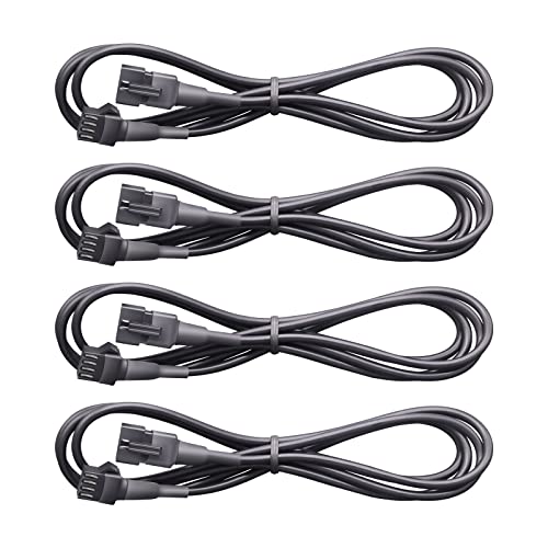 LED Rock Light Extension Wire 4 PCS,47 Inch 4 Pin LED Extension Cable,Neon Accent Kits RGB LED Light Extension Cable for Trucks ATV UTV - size: 4-pin