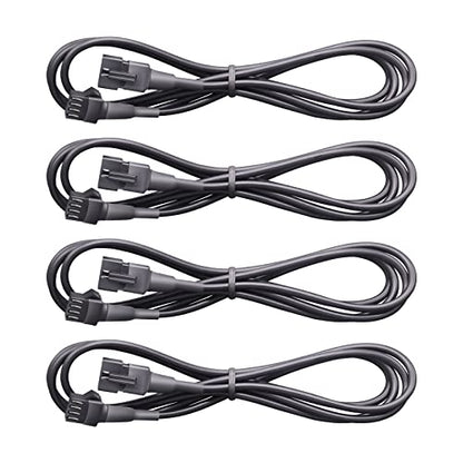 LED Rock Light Extension Wire 4 PCS,47 Inch 4 Pin LED Extension Cable,Neon Accent Kits RGB LED Light Extension Cable for Trucks ATV UTV - size: 4-pin