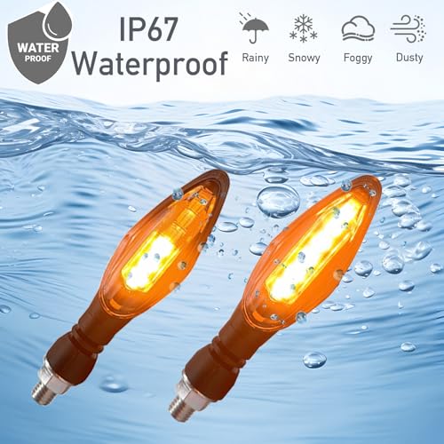 LED Sequential Turn Signal Light E-MARK Vehicle Inspection 4pcs set Motorbike Universal High brightness Winker DC12V (Smoke / 4pcs, Model 2 PRO) - color: Smoke / 4pcs, size: Model 2 PRO