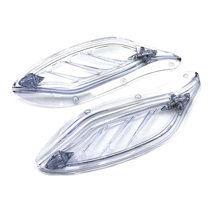 IZX fit for Harley Touring CVO Electra Street Glide Ultra Classic FLHX FLHTCSE Tri Glide Ultra Classic 96-13 Motorcycle Air Deflector Side Wing Windshield Fairing (Clear) - color: Clear