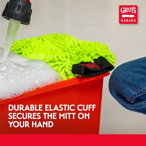 Griot's Garage Microfiber Wash Mitts for Car Wash and Detailing, Cleaning Gloves for SUVs, Trucks, Motorcycles, and More, Machine-Washable, Set of 2, 10268 - style: Mitts (Set of 2)