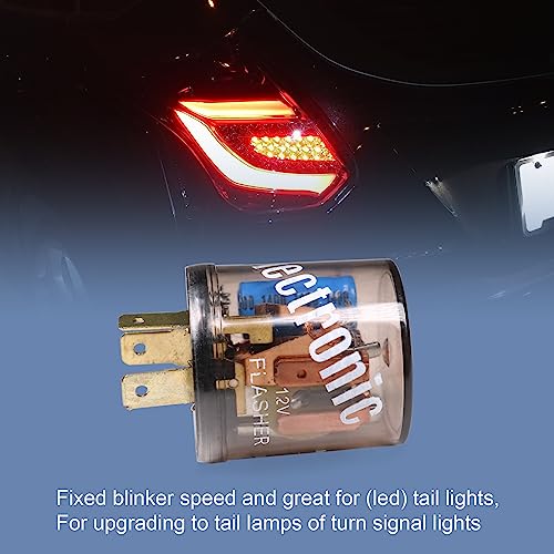 4 pcs 12V 3 Pin Electronic LED Flasher Relay Round Heavy Duty Electronic Turn Signal Light Blinker 3 Prong Turn Signal Flasher Relay - size: 4pcs 3 PIN 20 Amps 12V Flasher