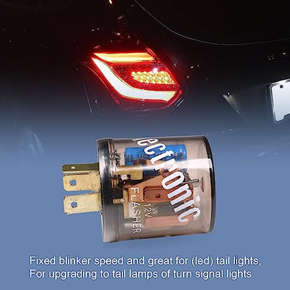 4 pcs 12V 3 Pin Electronic LED Flasher Relay Round Heavy Duty Electronic Turn Signal Light Blinker 3 Prong Turn Signal Flasher Relay - size: 4pcs 3 PIN 20 Amps 12V Flasher
