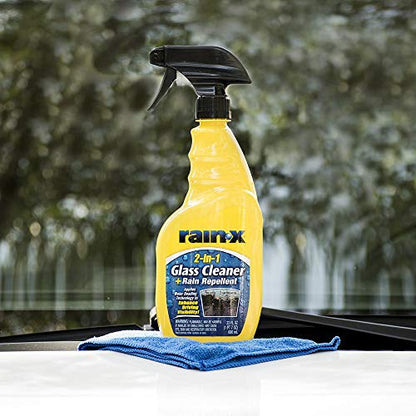 Rain-X 5071268-4PK Glass Cleaner + Rain Repellent, 23 oz. (Pack of 4) - size: 23 Fl Oz (Pack of 4)