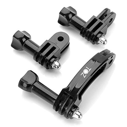 TOZ TZN-S03 Universal Rotary Extension Arm Mount Set for Gopro Hero 7 6 5 4 3 3+ 2 1, GoPro Accessories Kit Extension Arm Adapter Pivot Arm Thumbscrew