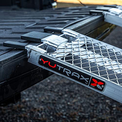 YUTRAX® 83” Extreme Duty Arched Ramps, Aluminum Arch Ramps, 2500 lb. Capacity, Arched Design, Heavy-Duty Capacity, ATV/UTV/Golf Cart/Riding Lawn Mower Loading, Pair - size: 83-Inch, 2500lb. Load Capacity