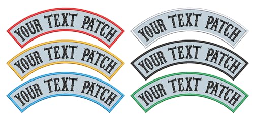 1pcs Reflective Material Top Patch Custom Embroidered Biker Patches, Personalized Embroidery Rocker Patch Rider Motorcycle Patches for Veterans Vest or Jacket (Reflective Material) - color: Reflective Material