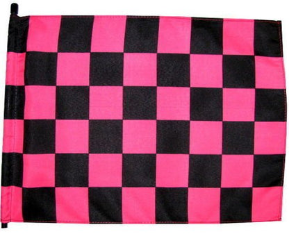 5 PK Pink and Black Checkered Replacement Safety Flag ATV Bicycle Motorcycle Razor UTV …