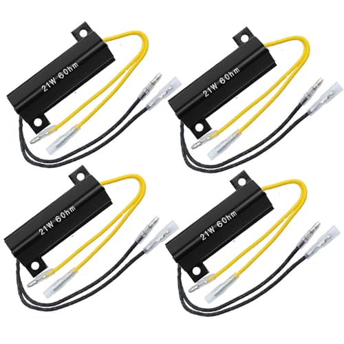 Gebildet 4PCS 12V Motorcycle Resistor 21W 6Ohm LED Load Resistors for Motorcycle Motorbike Turn Signal Indicators Compatible with Yamaha Suzuki Off Road(Y-137) - color: Y-137