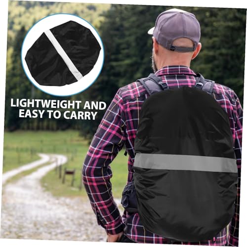 Reflective Hiking Backpack Cover with Elastic Band Rain Protection for Outdoor Adventures Lightweight and Portable Enhanced Night Visibility for Camping and Biking Fits Backpacks