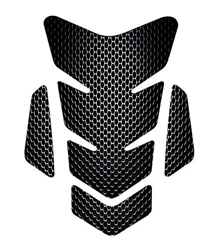3D Motorcycle Carbon Fiber Vinyl Gel Gas Tank Pad Protector Decal and Sticker Tankpad. (New Generation Silicone-Based Adhesive) - color: Color A