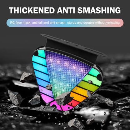 Triangle Strobe Light, Anti-Rear-End Collision Flashing Light, High-intensity LED Safety Warning Tail Lamp, Universal Truck Taillight with Running and Flashing Modes