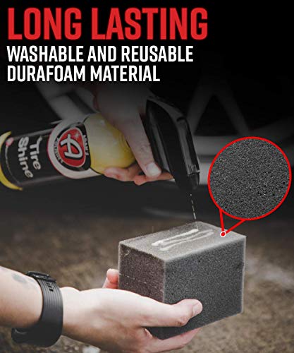 Adam's Polishes Block Applicator (10 Pack) Trim Dressing & Tire Shine Applicator Pad for Car Detailing | Reusable & Customizable Durafoam | for Use After Car Wash Wheel Cleaner - size: 10 Pack