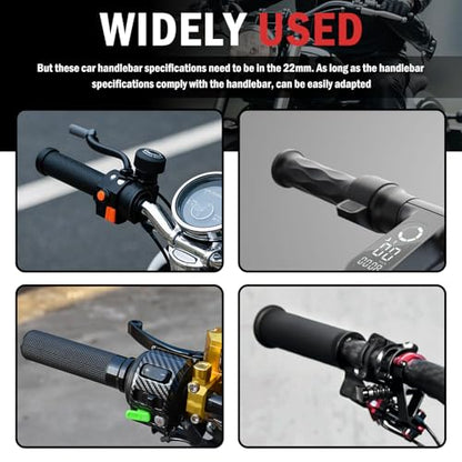 2026 New 2PCS Motorcycle Bar Ends Plugs,Anti-Scratch Handlebar End Plugs Fit 22 mm(7/8") Handlebars Grips,Universal Aluminum Alloy Handlebar End Caps Motorcycle Parts