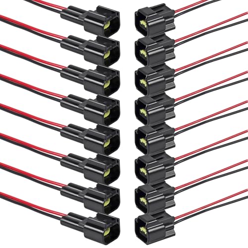 8Pcs 2 Pin Waterproof Connector Electrical Wire Plug Car Auto 2 Way Male Female Quick Disconnect Harness Connectors Plug Socket for Car Truck Motorcycle Marine Boat and Other Wire Connection - size: 8pcs 2 pin