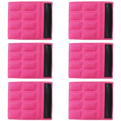 6PCS Chin Pads Foam Pad Set Strap Padding Replacements Universal Cushion Mats for Cycling Bike Bicycle Motorcycle Road Racing Riding Helmet - color: Pink 6PCS