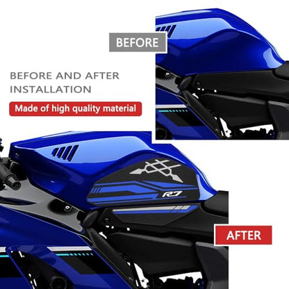 for YZF-R7 YZFR7 2021-2025 2024 2026 Motorcycle Tank Pad Side Grips Gas Fuel Oil Knee Protector Stickers Decals YZF R7 2025 (a) - color: A