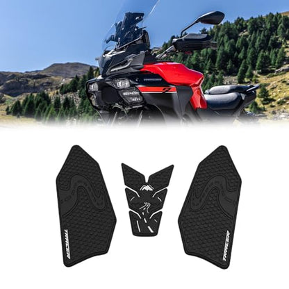 for Yamaha Tracer 9 GT TRACER9 Tracer 9GT 2025 2026 Motorcycle Accessories Side Fuel Tank Grips Tank Pads Protector Stickers Decal Gas Knee Grip Traction Pad Tankpad PVC Rubber Black