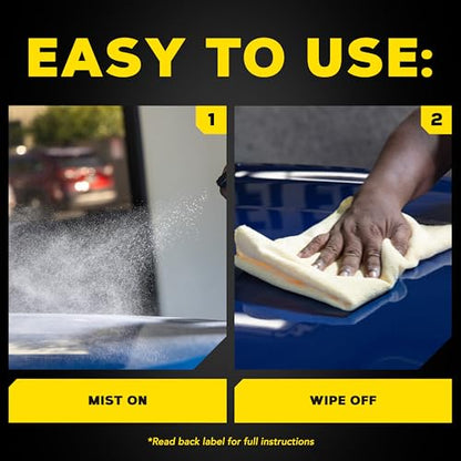 Meguiar's Ultimate Waterless Wash & Wax - Waterless Car Wash & Wax Without Swirling or Scratching - Easy Car Maintenance, No Water Required -1 Gallon (128 Oz) - size: 128 Fl Oz