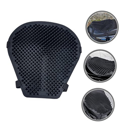Luxshiny Sturdy Motorcycle Seat Cover Massage Pad Silicone Cushion for Motorbike