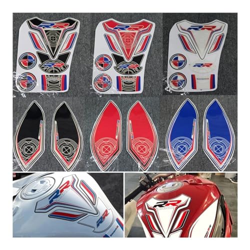 Motorcycle Tank Pads for BMW S1000RR S1000 RR 2009 2010 2011 2012 2013-2018 Protector Anti Slip Tank Pad Sticker Gas Knee Grip Traction Side Decal - color: 7924