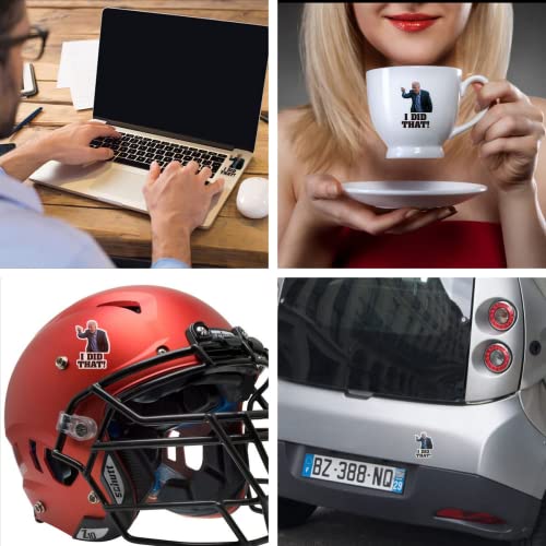 100 Pcs I Did That Biden Stickers,Joe Biden Stickers Funny I Did That - Pointed to Your Left,That's All Me Car Bumper Reflective Waterproof Humor Decals for Motorcycle Helmet Laptop Window