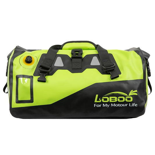 Loboo BWB40P02 Upgraded Edition, 40L Motorcycle Travel Luggage Bag, Retractable Motorcycle Tail Bag, Hiking Travel Luggage - color: Green, size: 90L