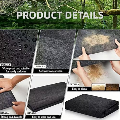 Golf Cart Garage Floor Mat 110inch x 59inch | Waterproof, Oil Absorbent, Anti-Slip Rubber Backing, Heavy Duty, Tear-Resistant, Easy to Clean. Fits ATV UTV Mower