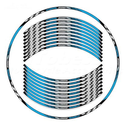 CBR 17 inch Wheel Rim Stickers Decals Tape Compatible with CBR600RR 2003-2025 F5 Motorcycle Reflective Rim Tapes Sticker Stripe (Sky Blue) - color: Sky Blue