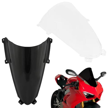 Motorcycle Windscreen Windshield Screen Shield Wind Deflector for Ducati Panigale V2 V4 R V4R V4S 2020 2021 2022 2023 (Dark Smoke) - color: Dark Smoke