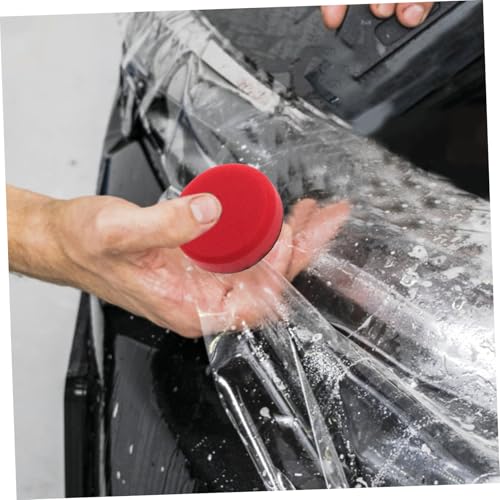 Ipetboom Car Polishing Sponge Pad for Waxing and Buffing Versatile Sponge Waxing Pads for Car and Motorcycle Flat Grinding Wheel Polishing Tool for Home Furniture and Automotive Use
