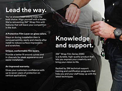 3M 2080 Series G127 Gloss Boat Blue Dual Cast Thick Vinyl Car Wrapping Film - 1ft x 1ft - 1sq ft - Bubble Free Vehicle Sheet Roll - color: Gloss Boat Blue - 2080 G127, size: 1ft x 1ft