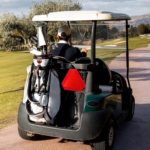 1 Set Slow Moving Vehicle Sign with Mounting Bracket 14 x 16 Inch Slow Moving Vehicle Triangle Sign Aluminum Warning Triangles for Vehicles Golf Cart Tractor Outdoor Accessories